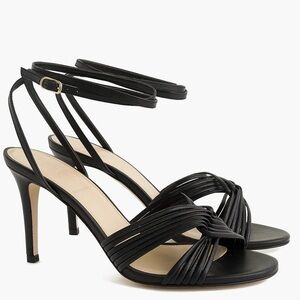 NEW J. Crew Collection Black Strappy Heels Size 9